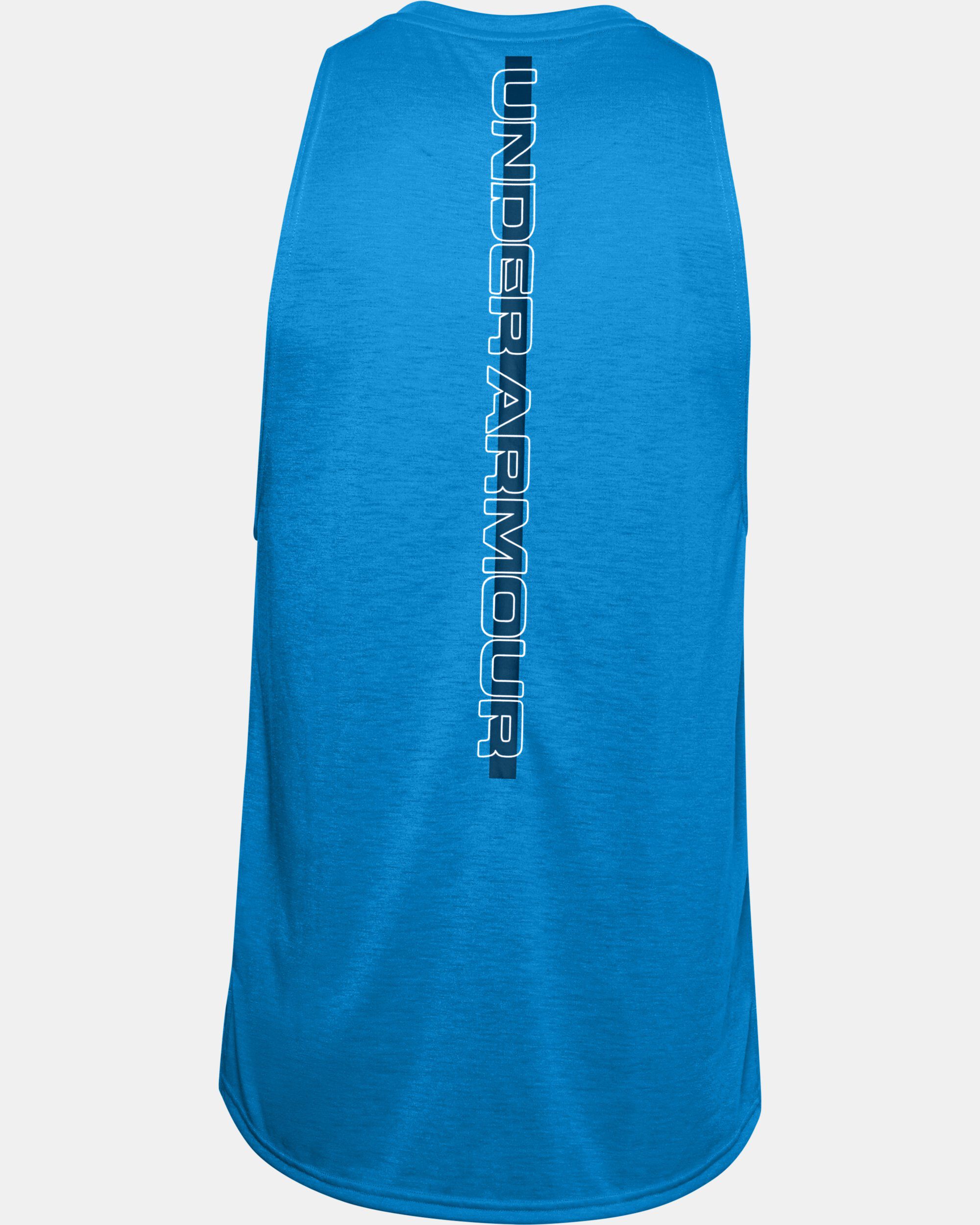 Buy Men s UA Baseline Performance Tank Blue in KSA Under Armour