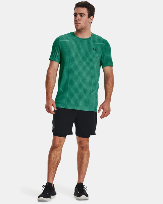 Men's UA Seamless Grid Short Sleeve image number 2