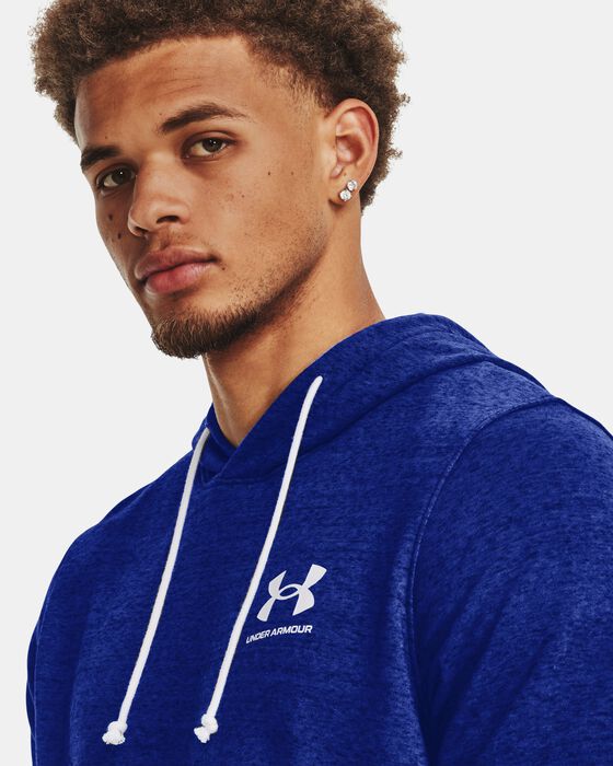 Men's UA Rival Terry Short Sleeve Hoodie image number 3