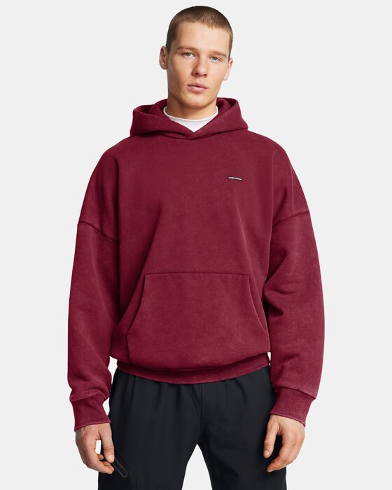 Men's UA Icon Heavyweight Fleece Wash Oversized Hoodie image number 0