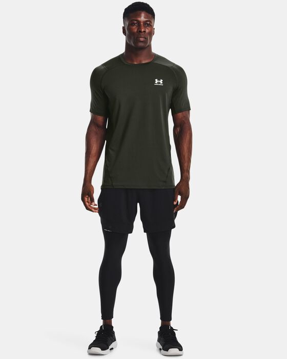 Men's HeatGear® Armour Fitted Short Sleeve image number 2