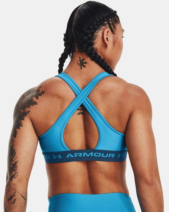 Women's Armour® Mid Crossback Sports Bra image number 1