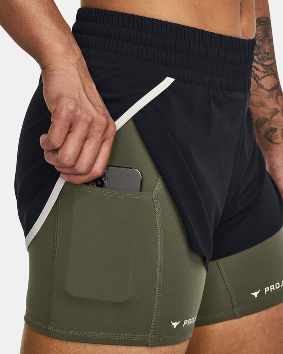 Women's Project Rock Flex Woven Leg Day Shorts Women's Project Rock Flex Woven Leg Day Shorts image number 3