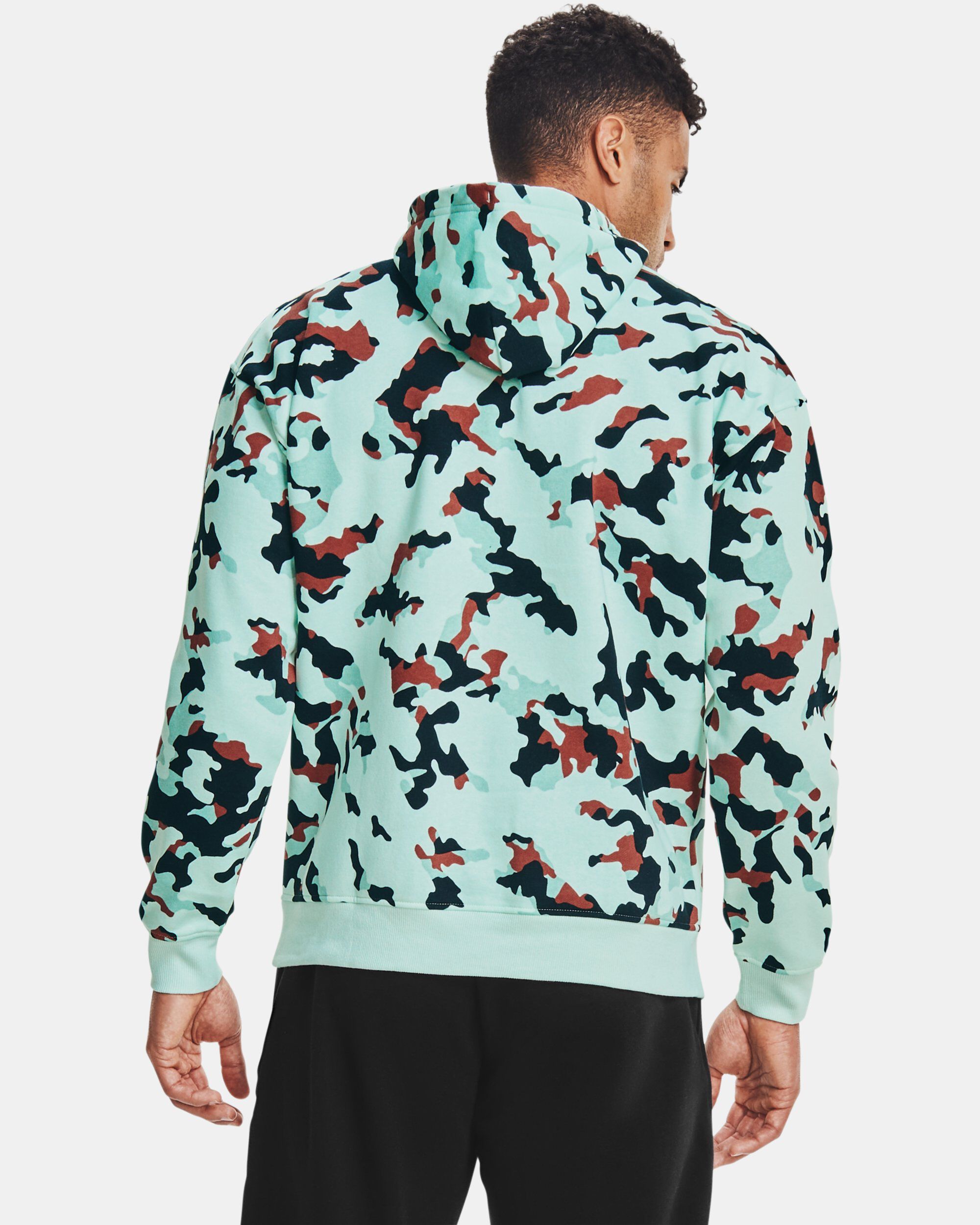 Under Armour Men s UA Rival Fleece Camo Hoodie Blue in KSA