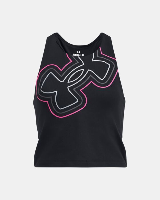 Girls' UA Motion Branded Crop Tank image number 0