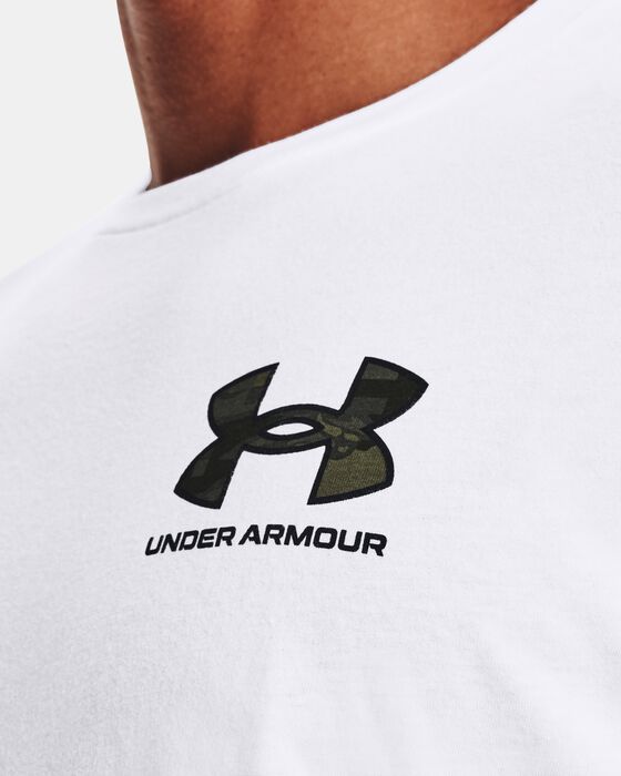 Men's UA ABC Camo Fill Wordmark Short Sleeve image number 3