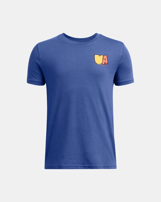 Boys' UA BTS Cartoon Letters Short Sleeve image number 0