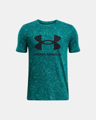 Boys' UA Sportstyle Logo Printed Short Sleeve