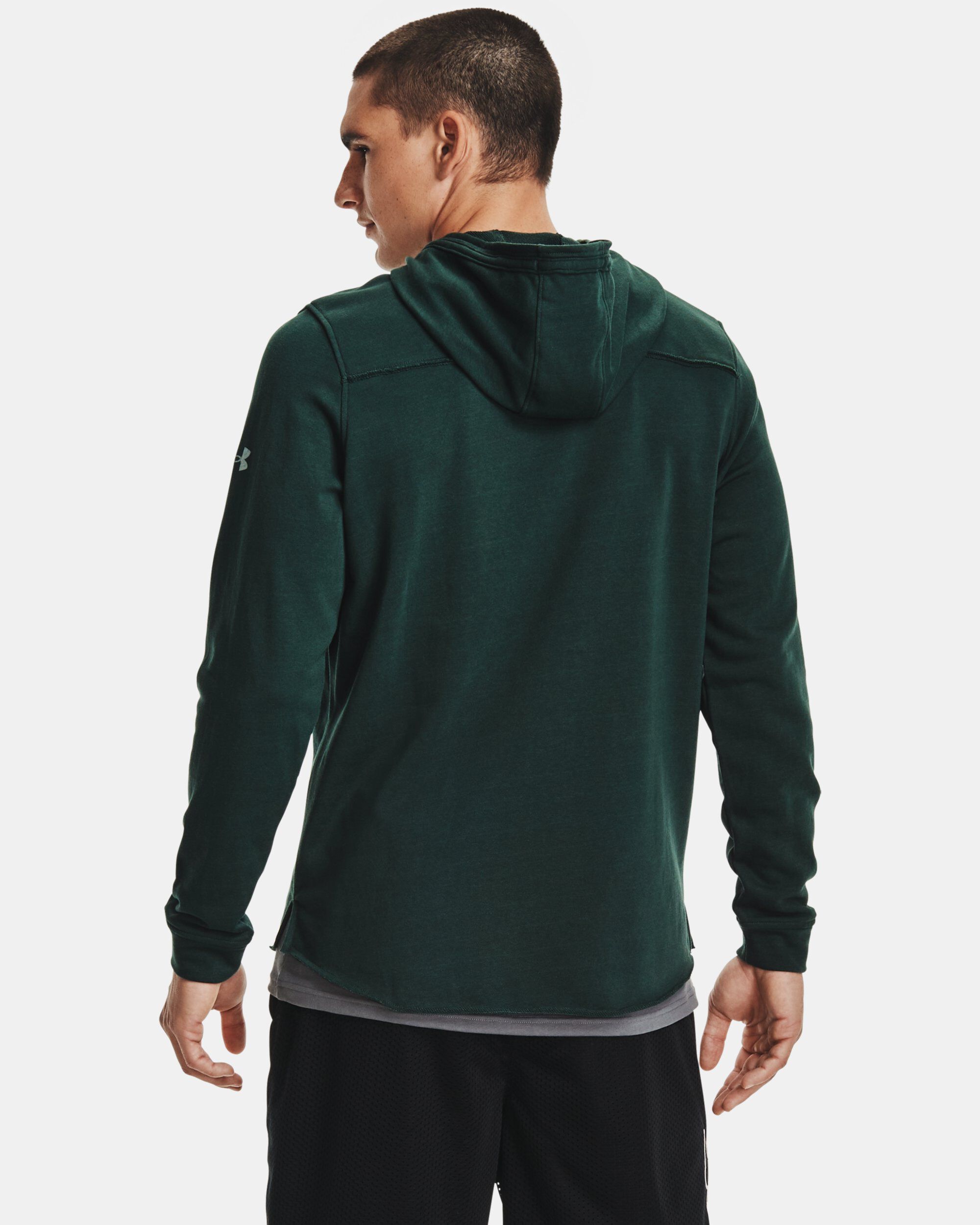 Under armour dark green hoodie hotsell