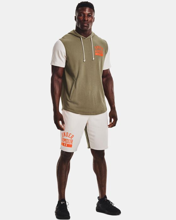 Men's UA Rival Terry Colorblock Shorts image number 2