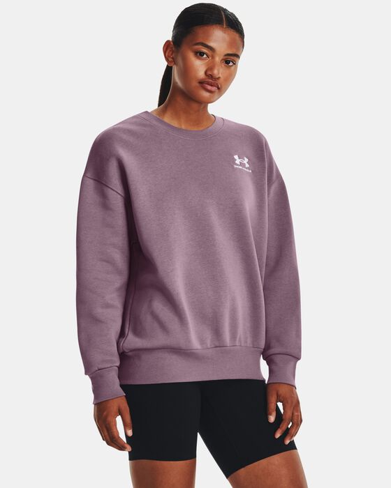 Women's UA Essential Fleece Oversized Crew image number 0