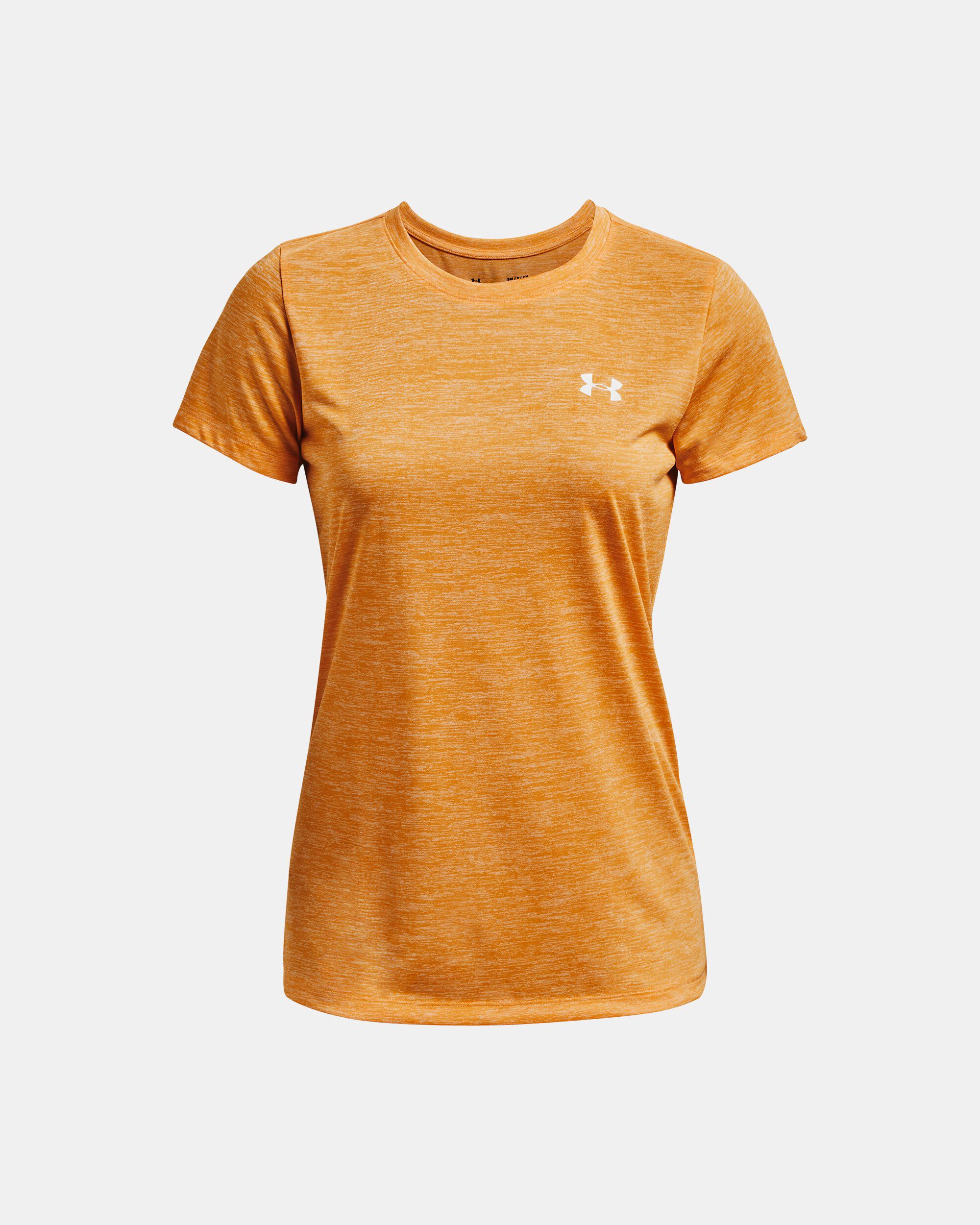 Womens orange under armour shirt clearance