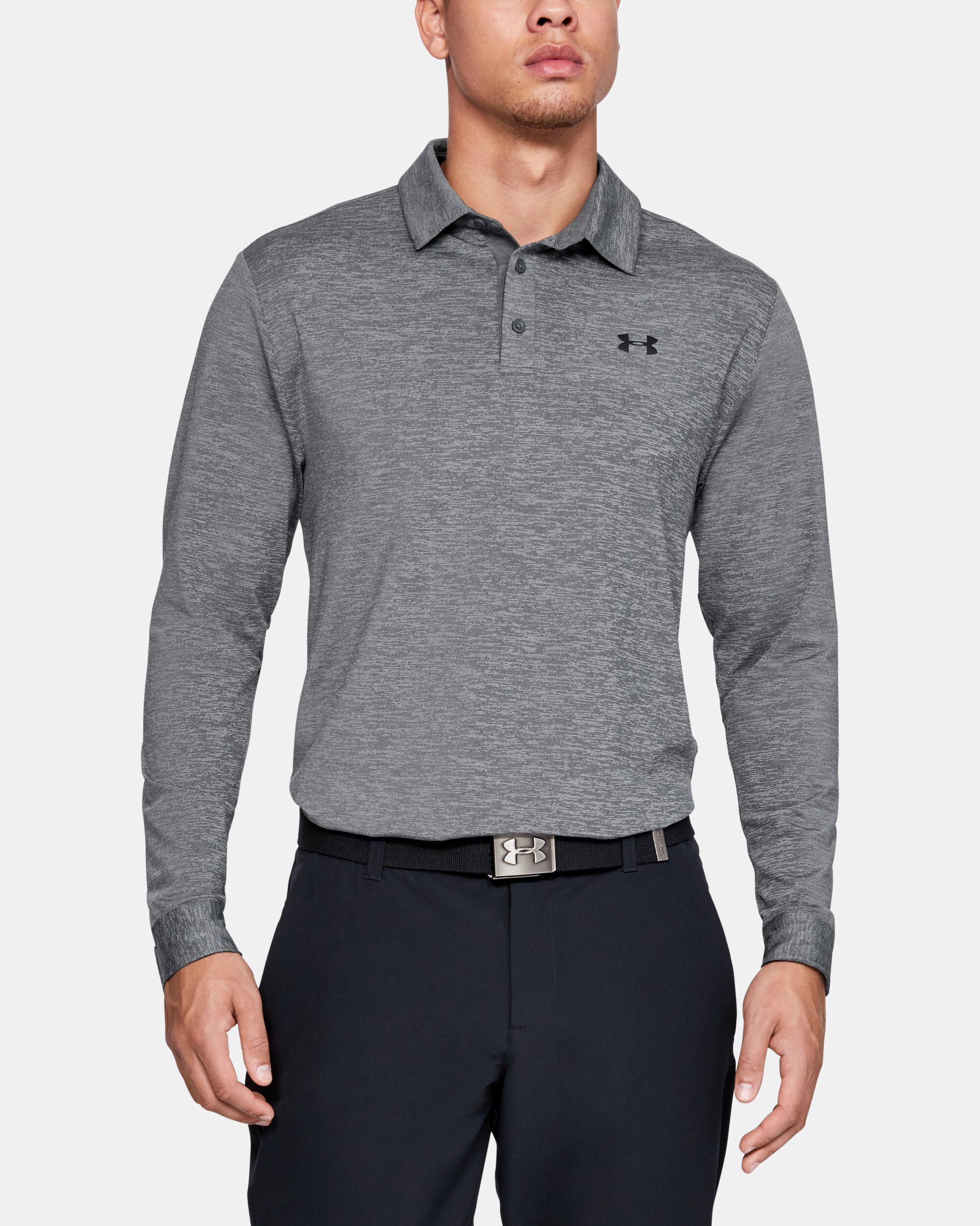Under armour men's playoff long sleeve polo best sale