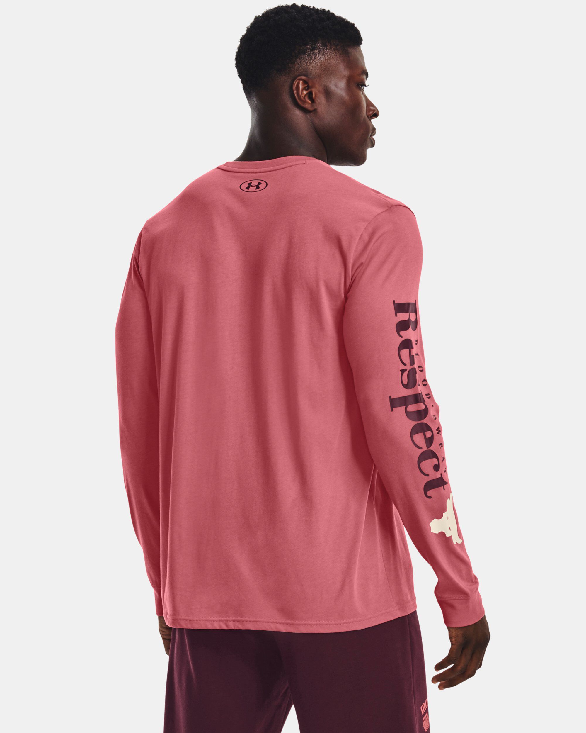 Under armour top pink long sleeve