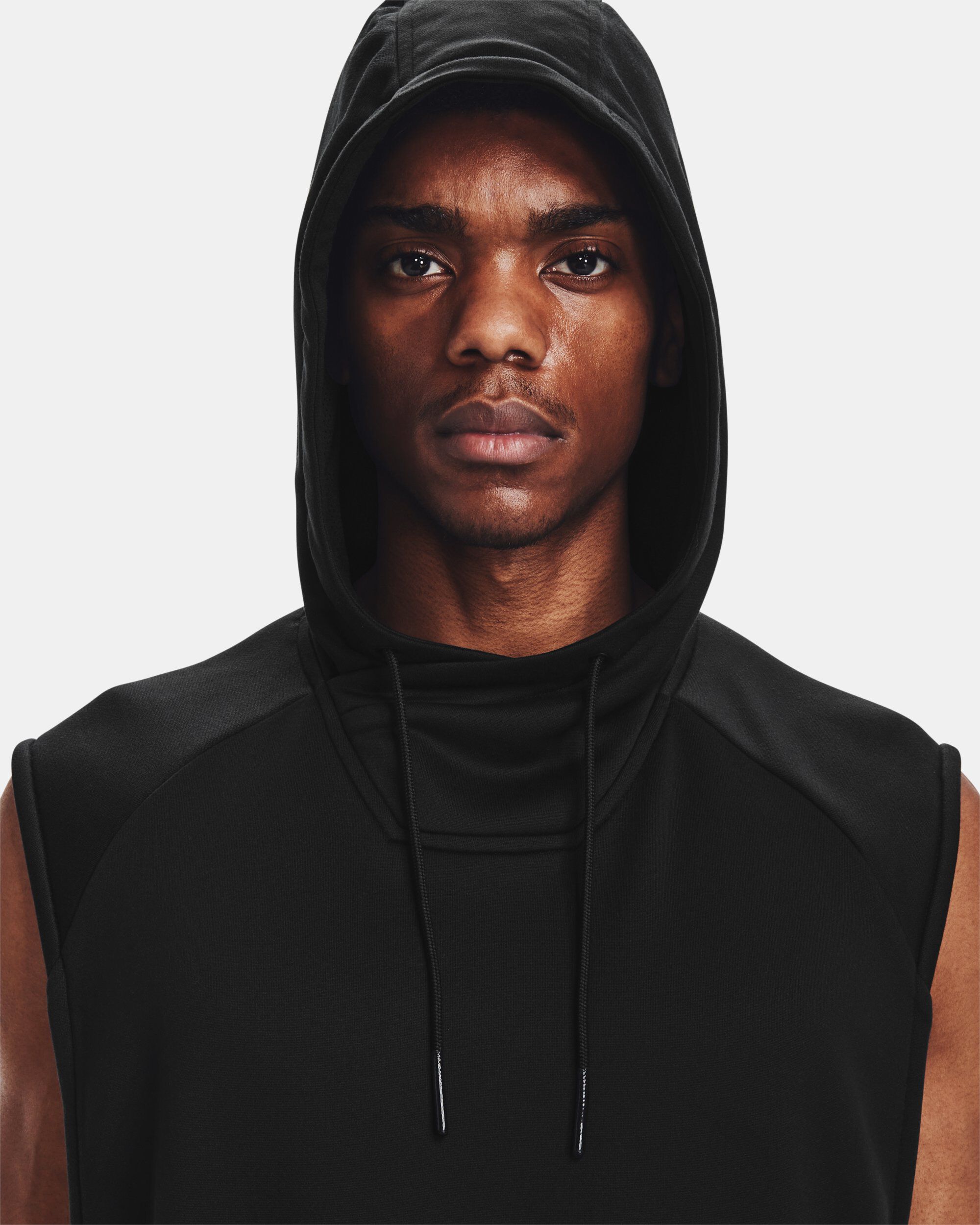 Nike sleeveless hoodie black hot sale