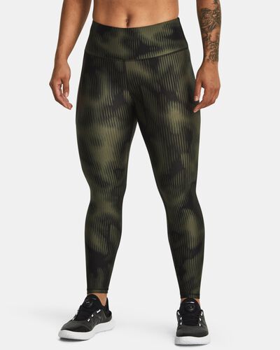 Women's HeatGear® Armour No-Slip Waistband Printed Ankle Leggings