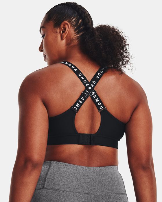 Women's UA Infinity Mid Covered Sports Bra image number 4