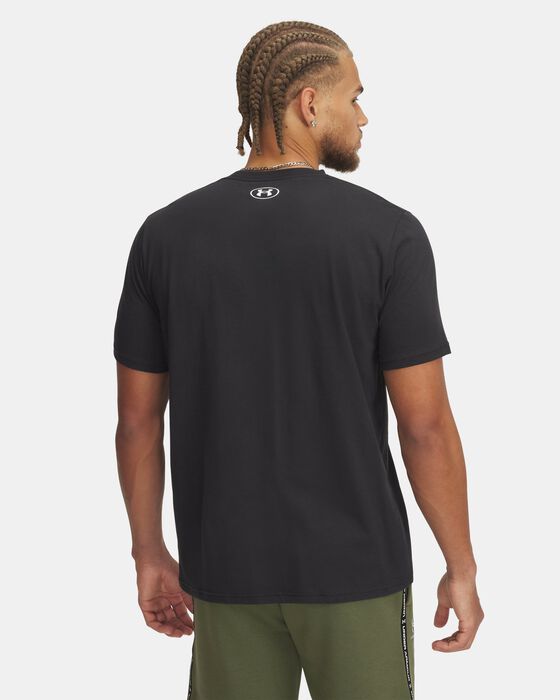 تيشيرت يو ايه ستريب لوجو للرجال بأكمام قصيرة image number 1