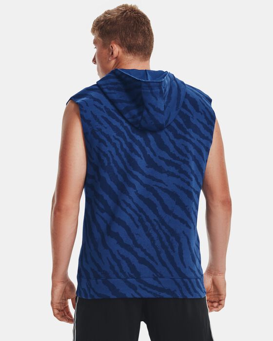 Men's Project Rock Rival Fleece Sleeveless Printed Full-Zip image number 1