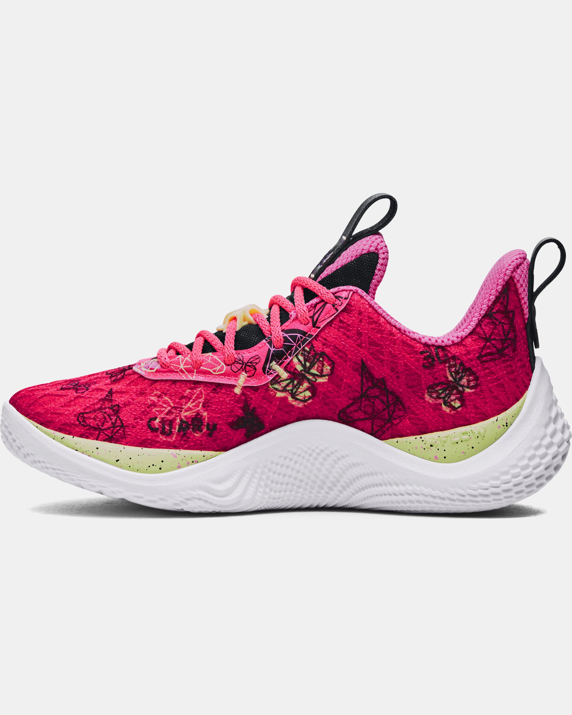 Under Armour Grade School Curry Flow 10 Girl Dad Basketball Shoes