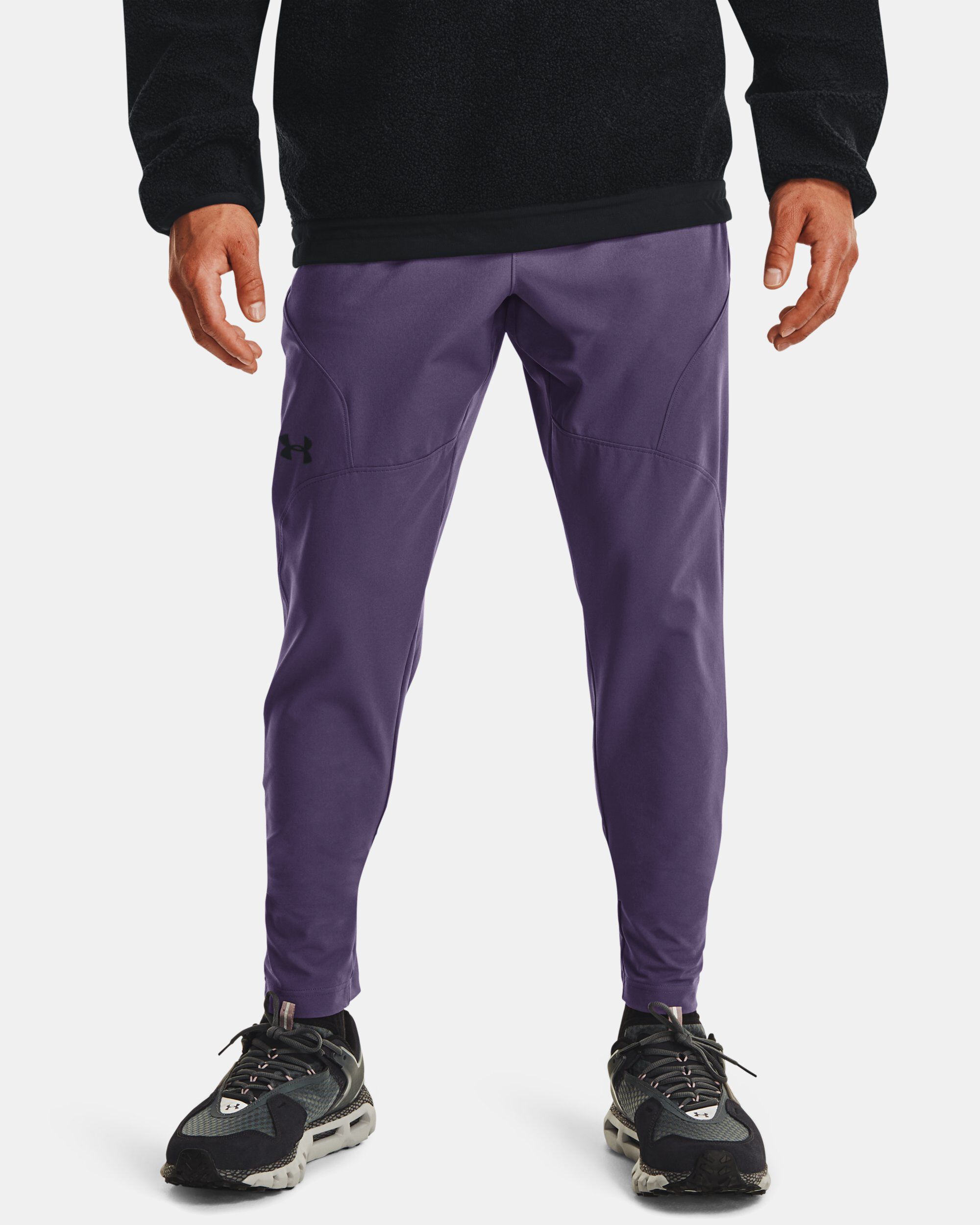 Buy Men s UA Unstoppable Tapered Pants Purple in KSA Under Armour
