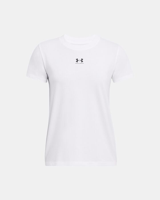 Women's UA Rival Core Short Sleeve image number 2