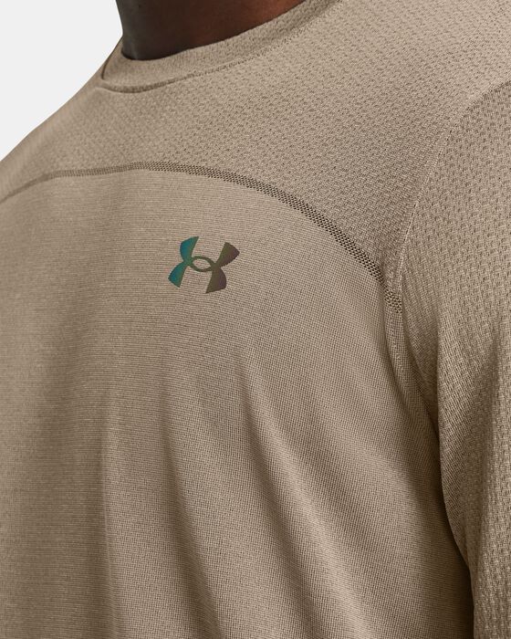 Men's UA Vanish Elite Seamless Wordmark Short Sleeve image number 2
