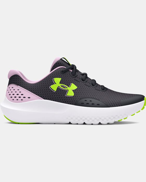 Girls' Grade School UA Surge 4 Running Shoes image number 0