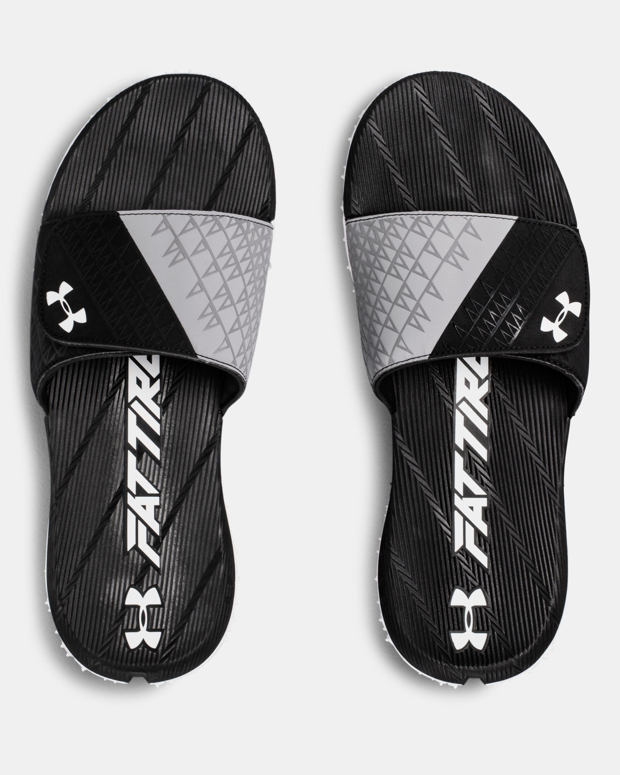 Under Armour Men s UA Fat Tire Slides Black in KSA