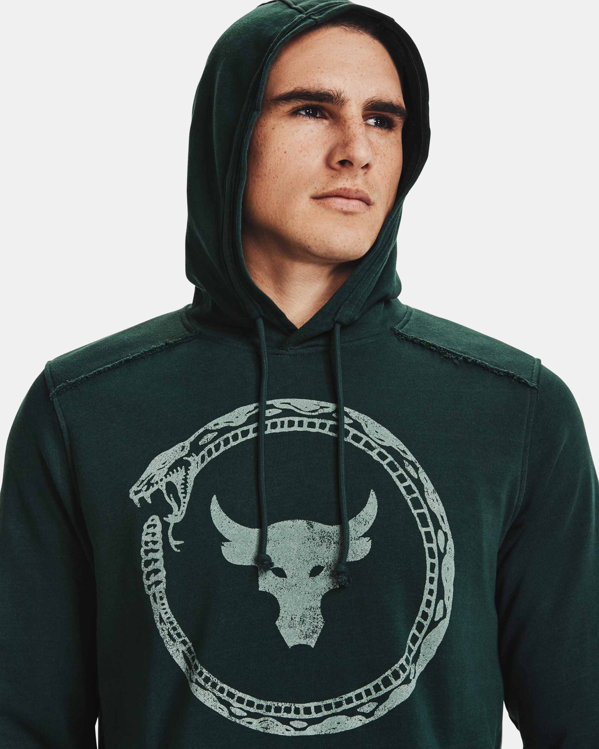 Men s Project Rock Terry Snake Hoodie