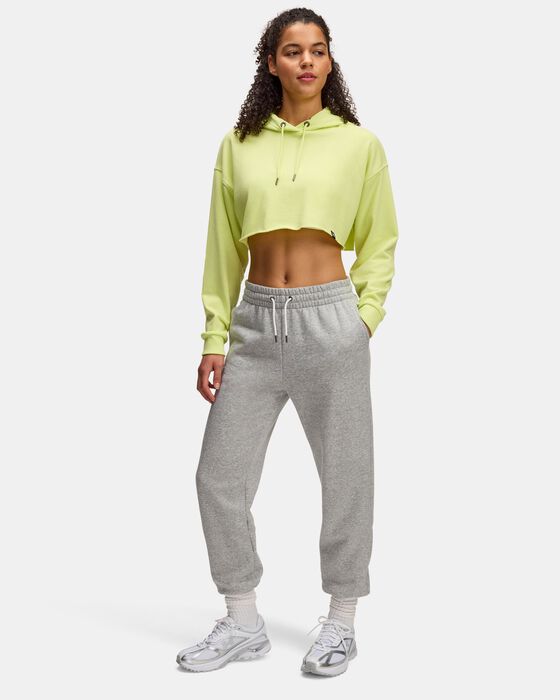 Women's UA Icon Terry Crop Hoodie image number 2