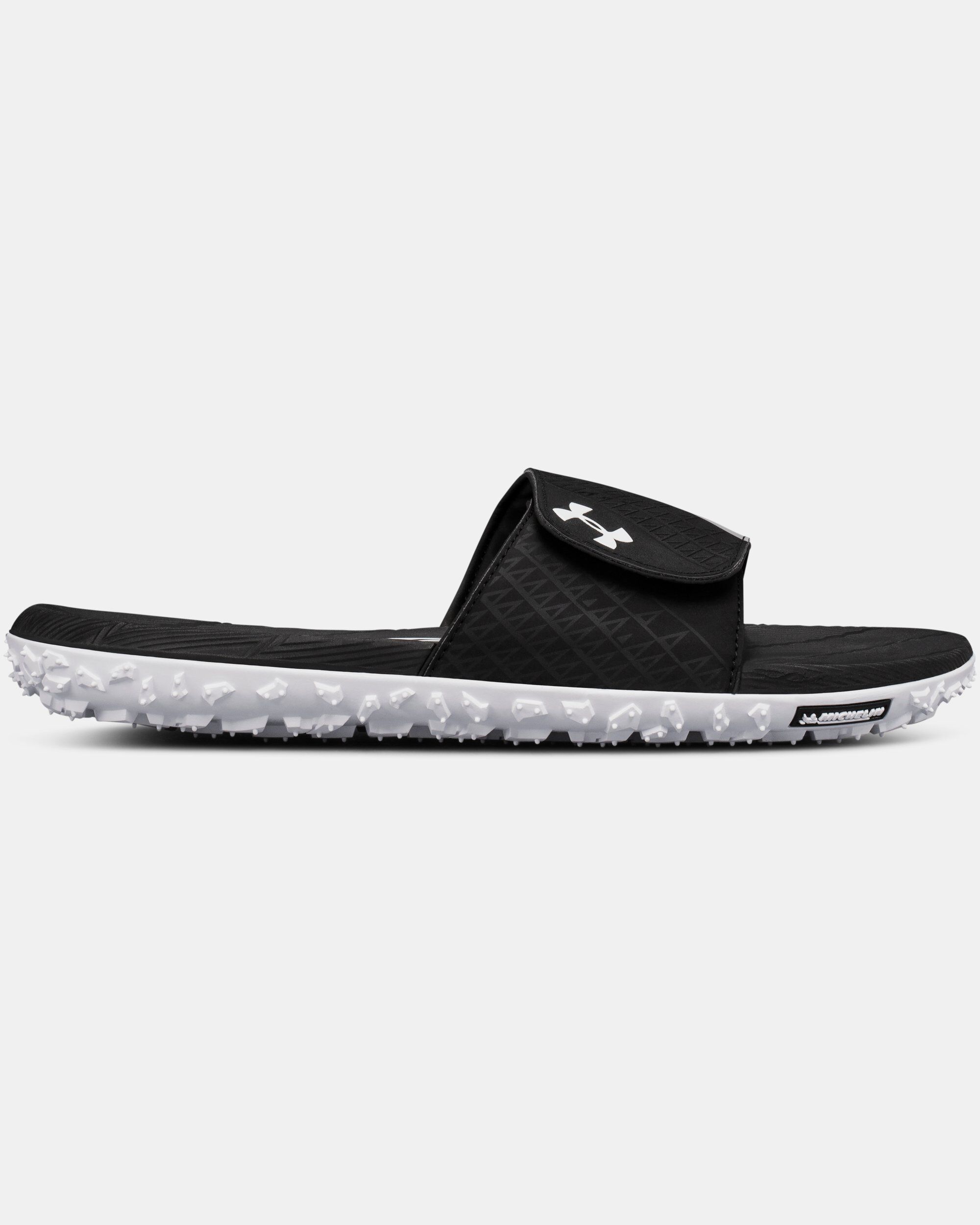 Under Armour Men s UA Fat Tire Slides Black in KSA