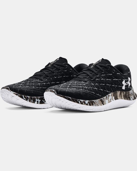 Men's UA Flow Velociti Wind Reflect Camo Running Shoes image number 3