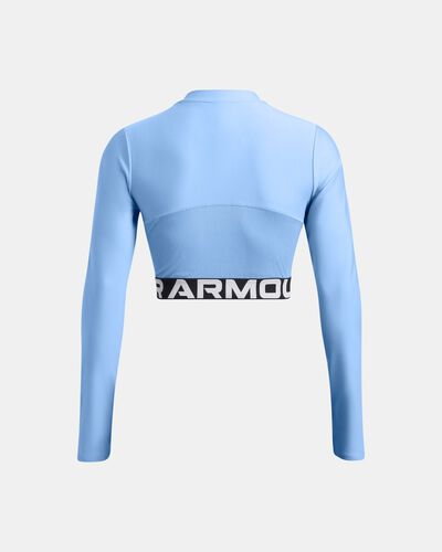 Women's HeatGear® Rib ¼ Zip Long Sleeve