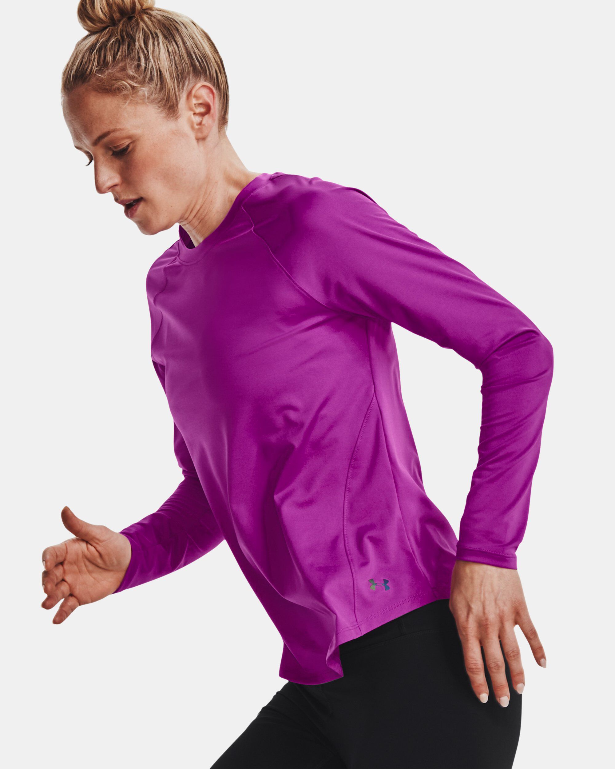 Purple long sleeve under armour new arrivals