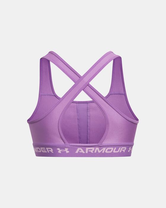 Women's Armour® Mid Crossback Sports Bra image number 6