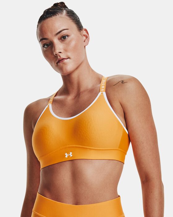 Women's UA Infinity Mid Covered Sports Bra image number 2