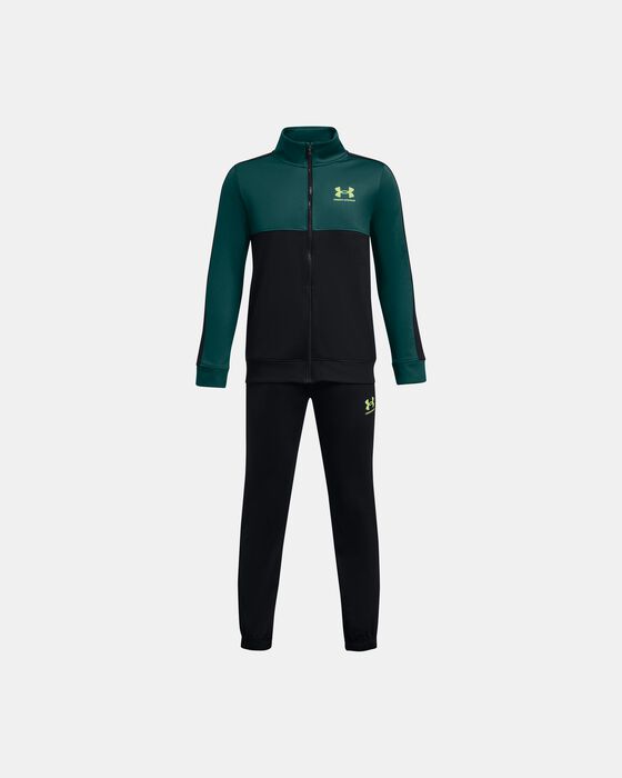 Boys' UA Knit Colorblock Track Suit image number 0