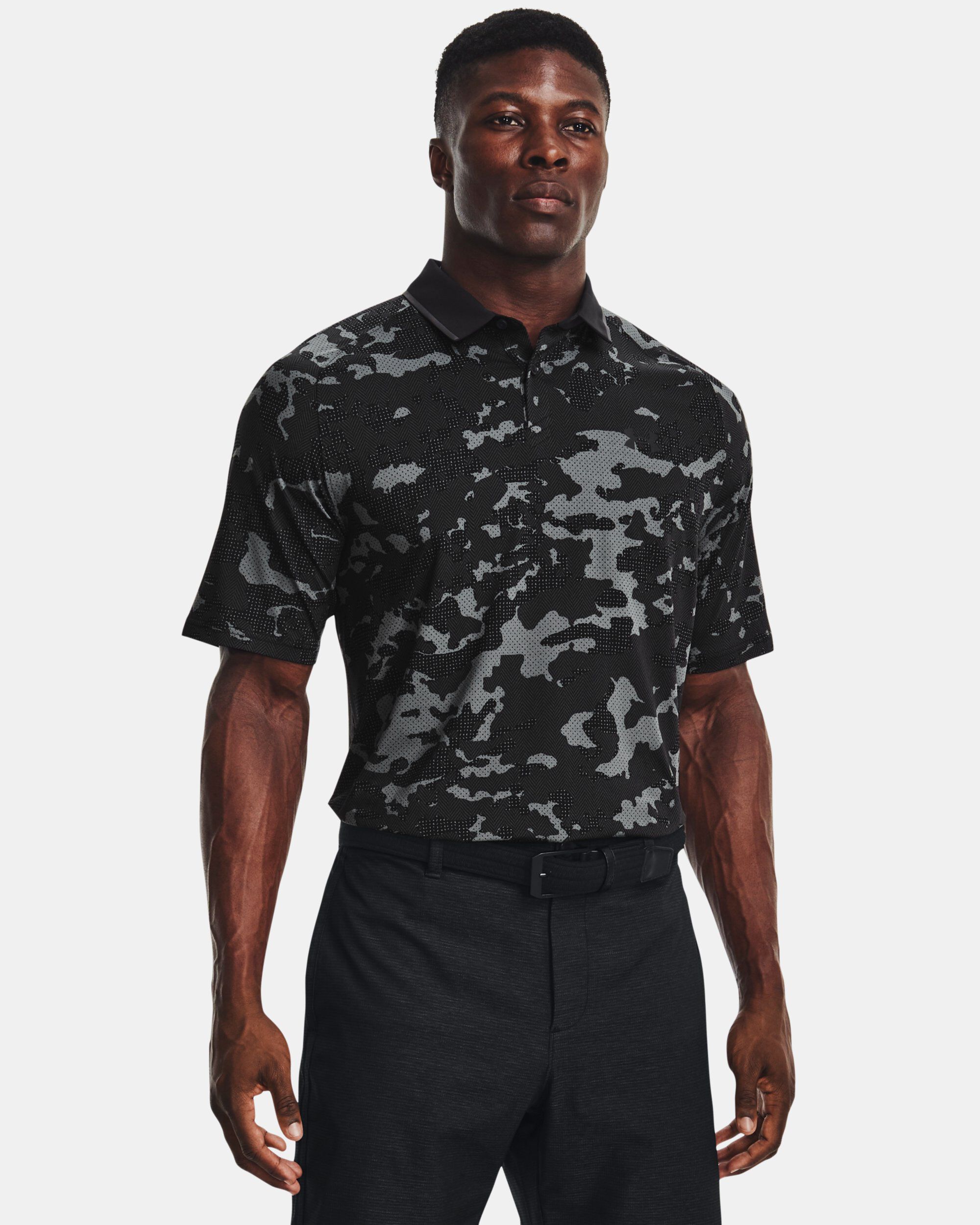 Under Armour Men s UA Iso Chill Charged Camo Polo Black in KSA