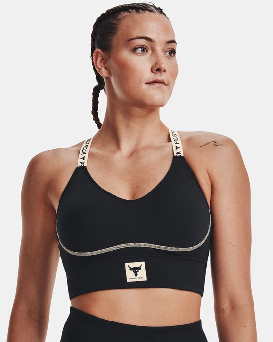 Women's Project Rock Infinity Mid Sports Bra image number 2