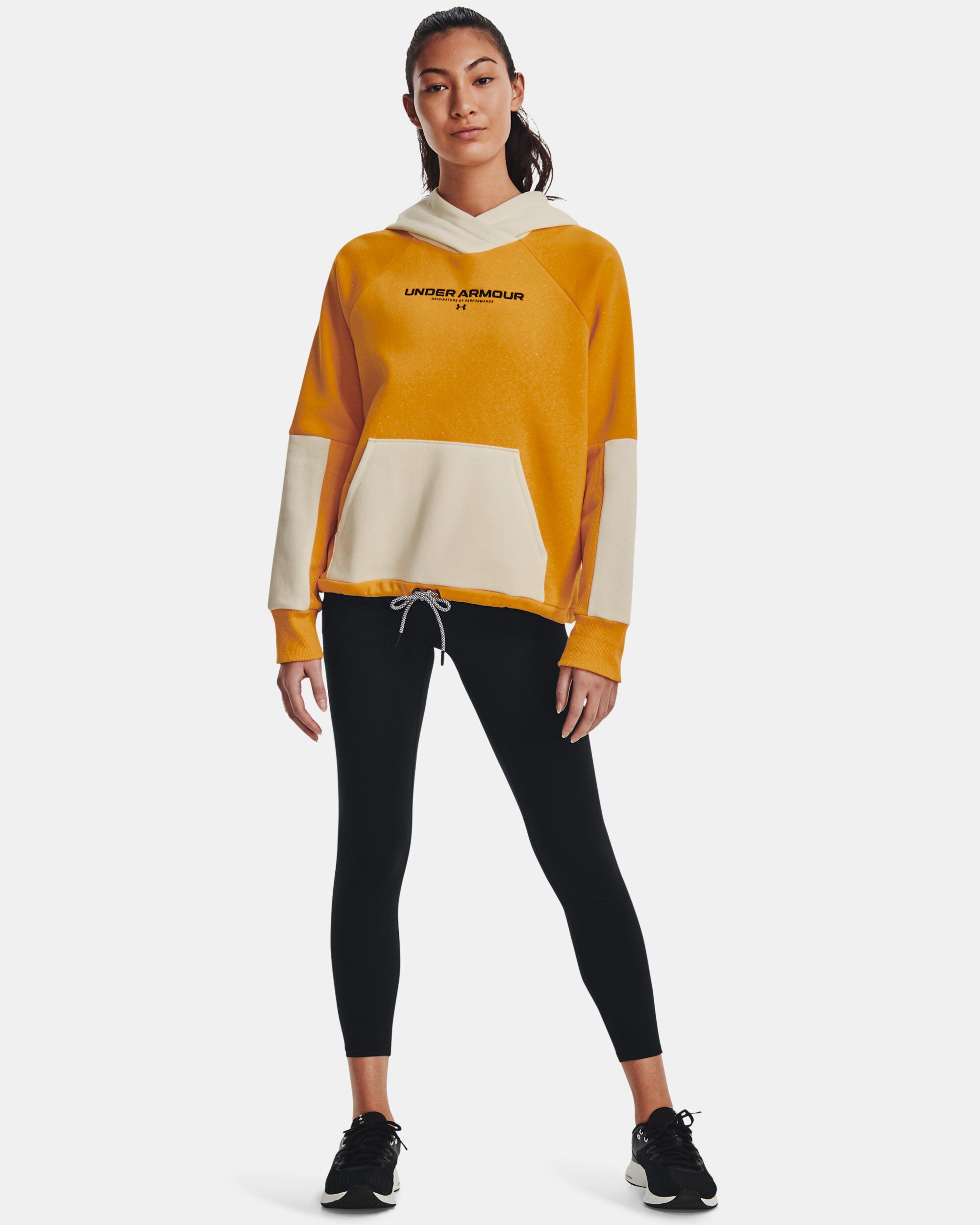 Under Armour Women s UA Rival Fleece Hoodie Yellow in KSA