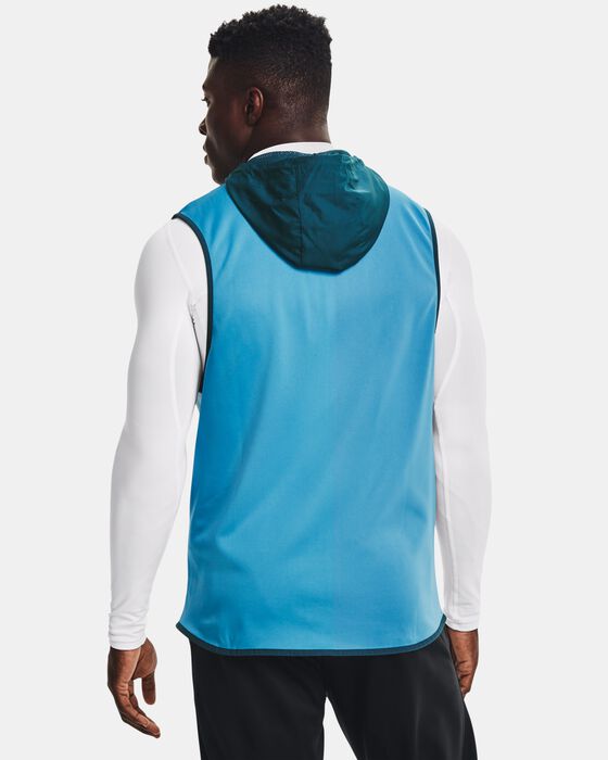 Men's Armour Fleece® Storm Hooded Vest image number 1