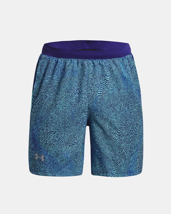 Men's UA Launch 7'' Printed Shorts image number 8