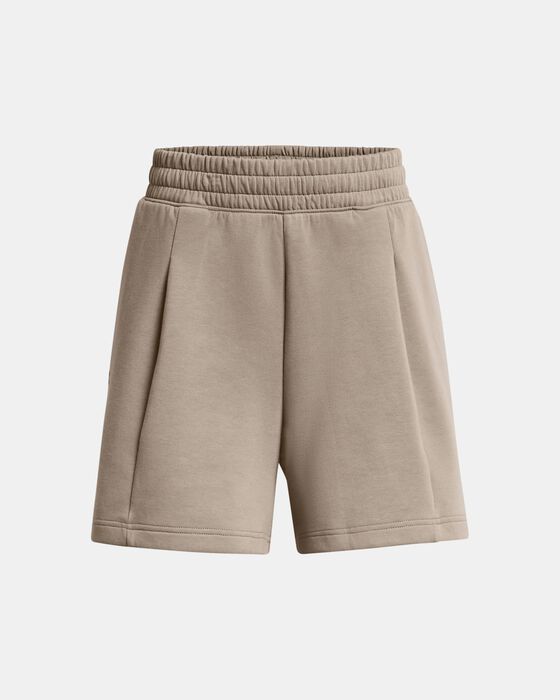 Women's UA Unstoppable Fleece Pleated Shorts image number 4