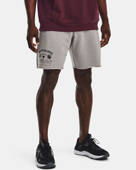 Men's Project Rock Home Gym Heavyweight Terry Shorts image number 4