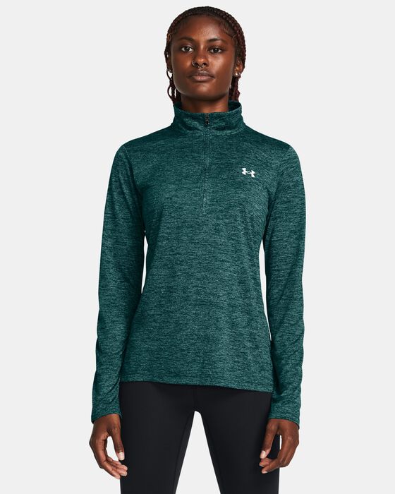 Women's UA Tech™ Twist ½ Zip image number 0