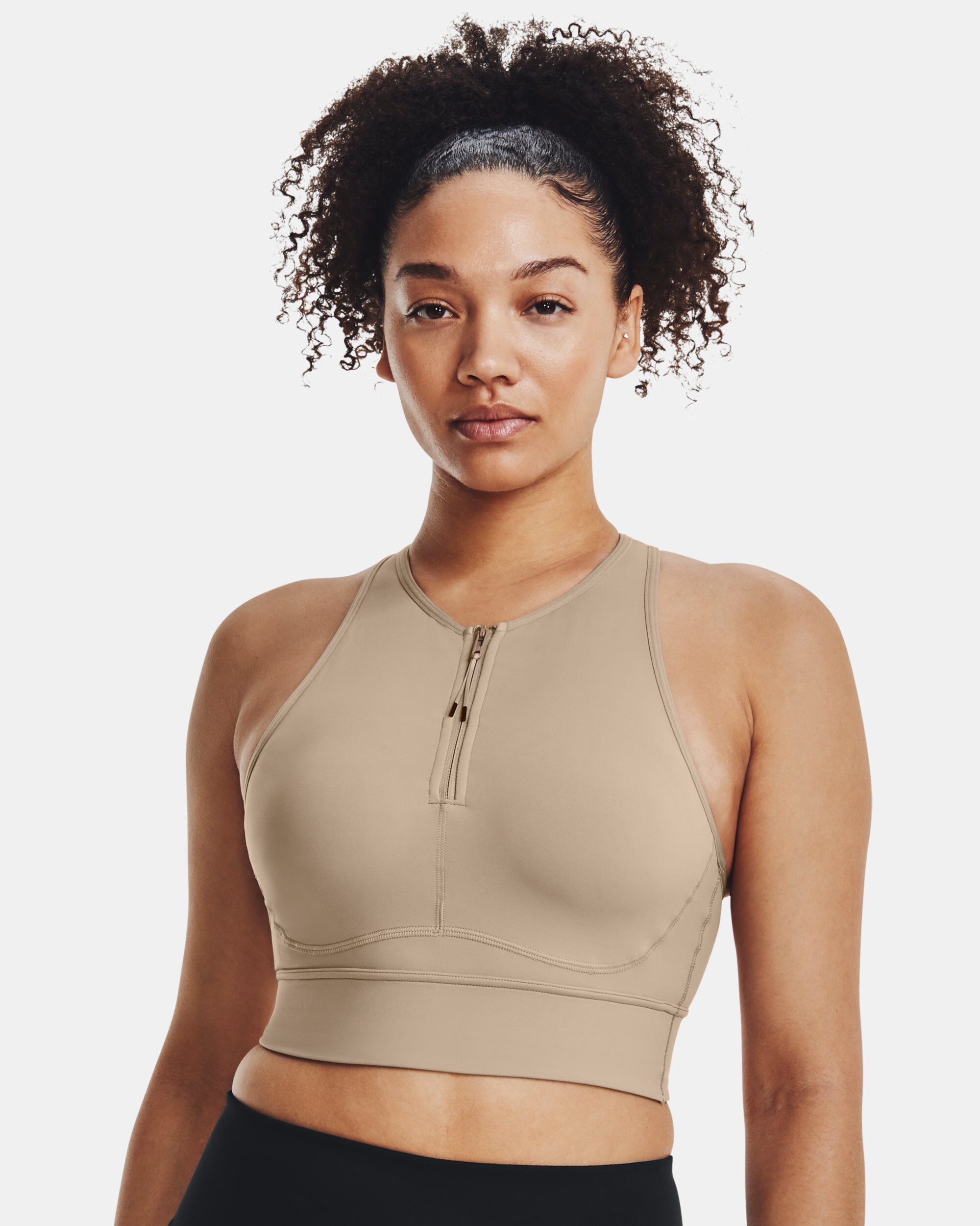 Under armour 2025 zip bra