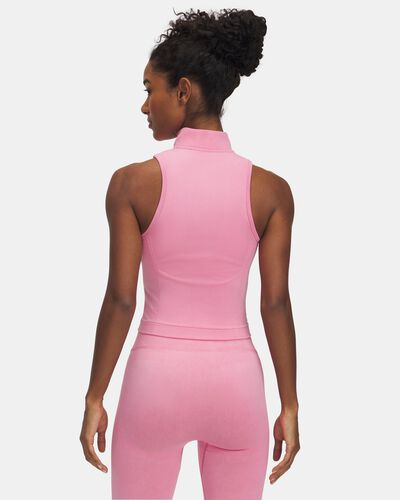 Women's UA Vanish Seamless Washed Sleeveless Zip