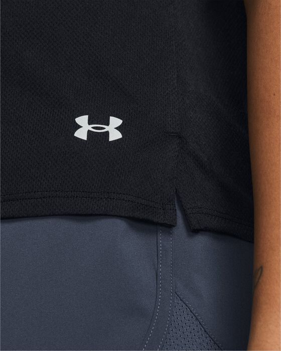 Women's UA Launch Splatter Short Sleeve image number 2