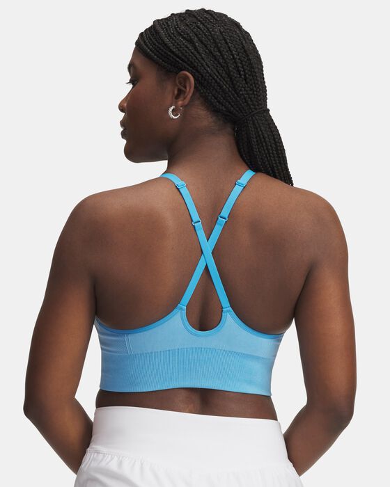 Women's UA Vanish Seamless Washed Low Sports Bra image number 1